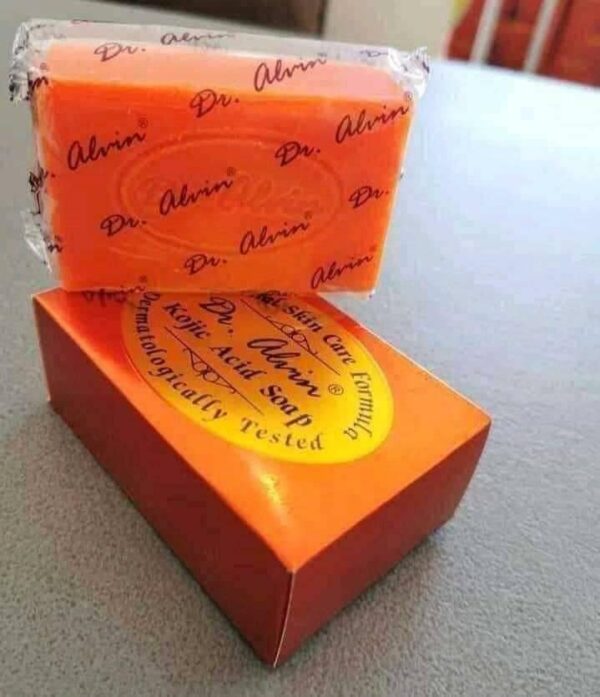 2 x The Original Dr Alvin Kojic Acid Soap Face And Body Whitening - Image 4