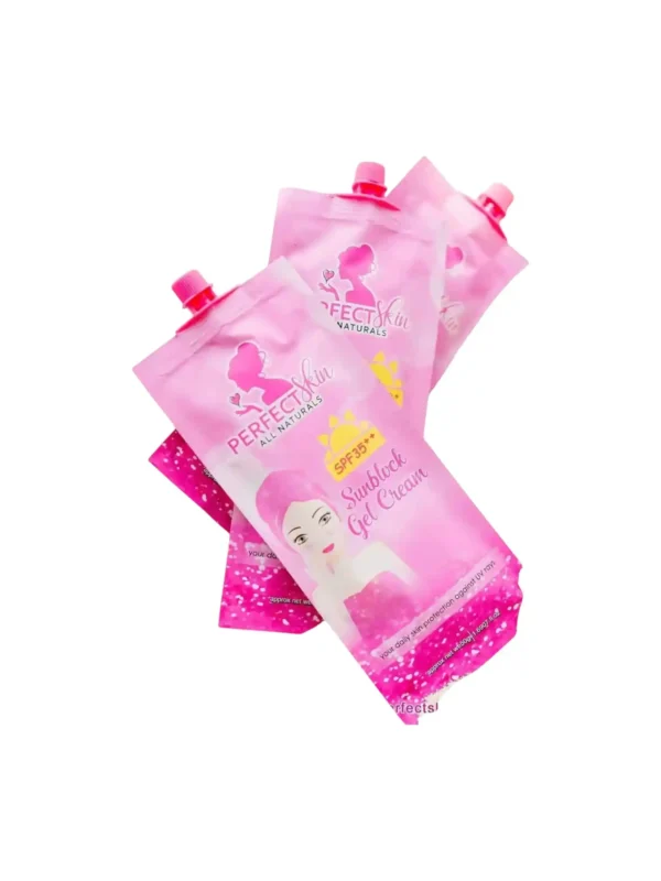 1x Perfect Skin All Naturals Sunblock Gel Cream SPF35++ 50G.