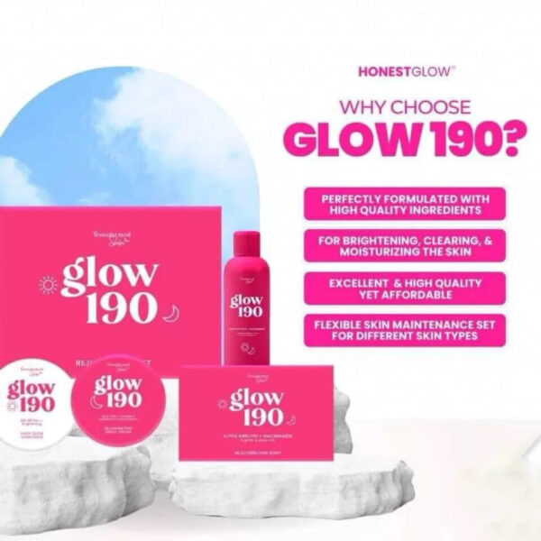 Glow 190 Rejuvenating Facial Set Transformed Skin - Image 2