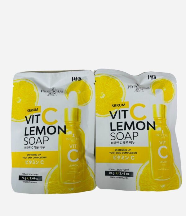 2 x Vitamin C Lemon Soap Whitening And Smoothening Skin Complexion 70 g - Image 2