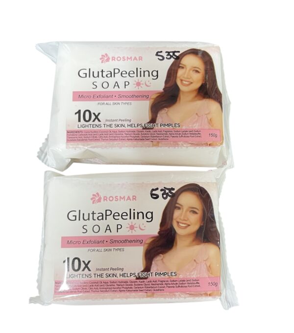 2 x Rosmar GlutaPeeling Lightening & Micro Exfoliant & Smoothening Soap 150g