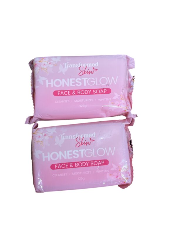 2 x HonestGlow Face & Body  Whitening Soap 125g Best Selling