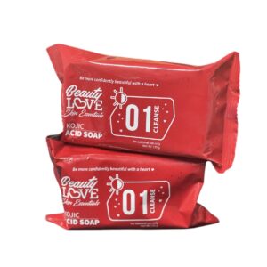 2 x Beauty Love Skin Essentials Kojic Acid Soap 135g