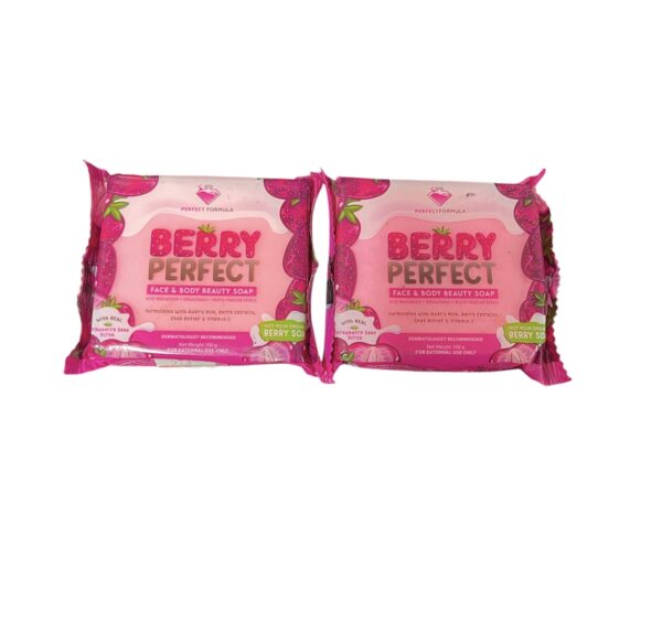 2x Perfect Formula Berry Perfect Face And Body Beauty Soap 100g