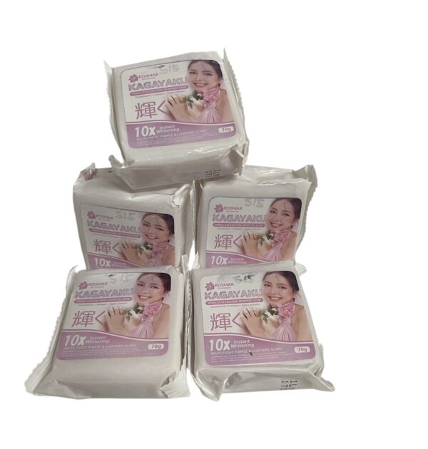 5 x Rosmar Kagayaku Vanilla Bleaching Whitening Soap 70g