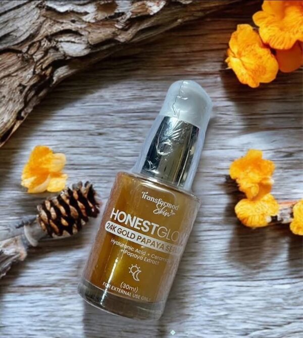 HonestGlow Glass Skin 24K Gold Papaya Serum 30ml
