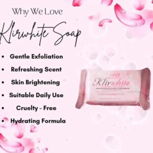 2 x Klirwhite Glutathione & Pearl Extract Face and Body Soap 70g
