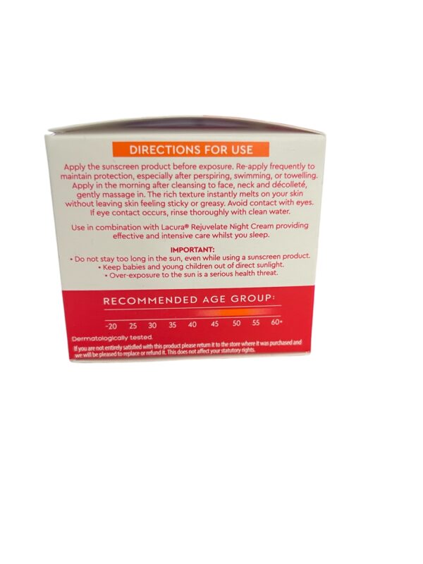 Lacura Face  Rejuvelating Day Cream Anti- Wrinkle & Firming Cream 50 ml - Image 4