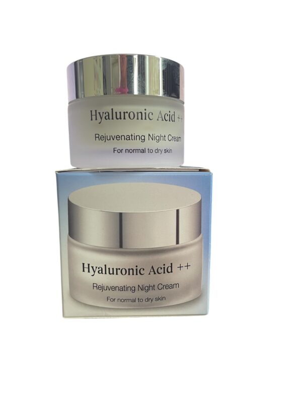 Hyaluronic Acid ++ Rejuvenating Facial Night Cream Normal to Dry Skin Anti- Aging Cream  50 ml - Image 2