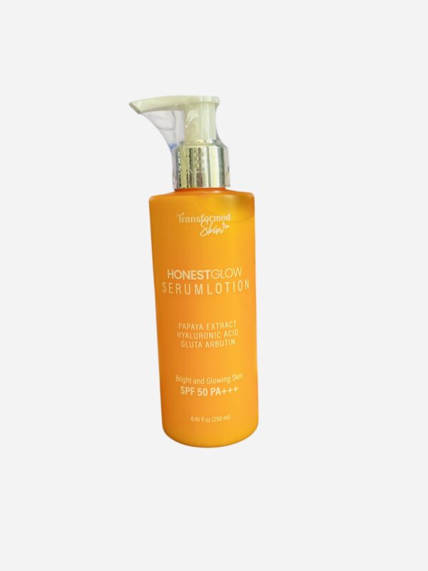 HonestGlow SerumLotion Face and Body Serum with Papaya Extract SPF 50 PA+++ 250ml