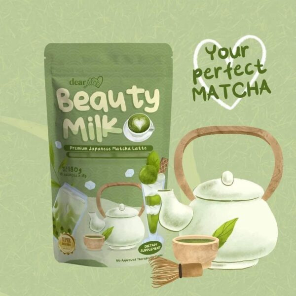 Beauty Milk Premium Japanese Matcha Latte 10 sachets x18g