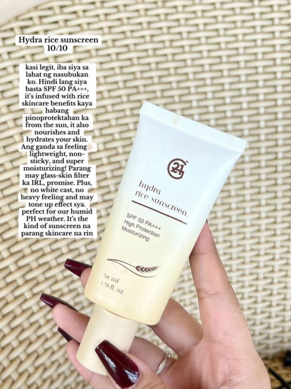 G21 Hydra Rice Face Sunscreen SPF 50 PA+++High Protection Moisturising 50 ml