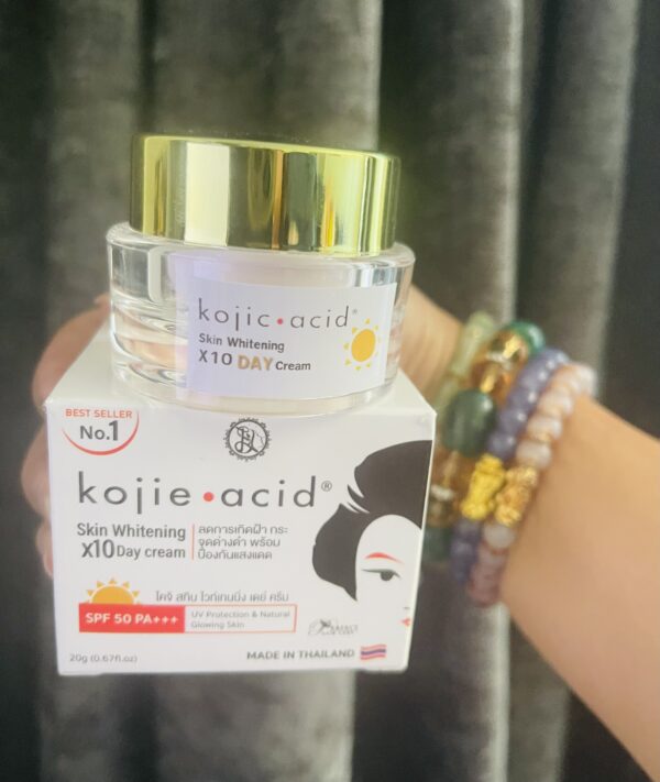 Kojie - Acid Facial Cream Skin Brightening Day  Cream x10 Whitening Cream  20g SPF 50 PA+++uv protection