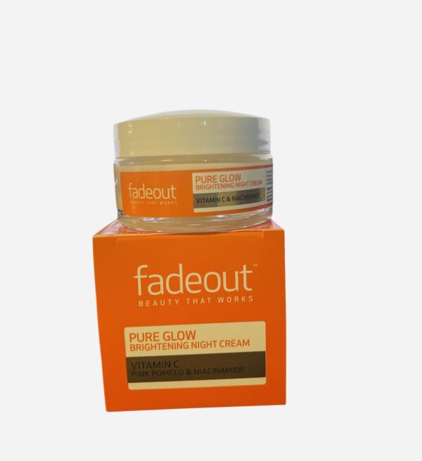 Fadeout Beauty Pure Glow Brightening Night Cream Vitamin C & Niacinamide 50ml - Image 2