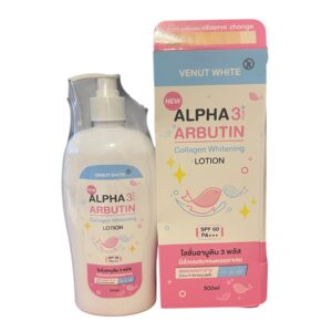 Alpha Arbutin Collagen Whitening Body Lotion SPF60 PA +++Venut White 500ml