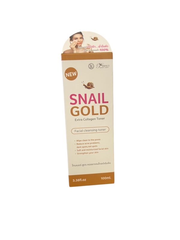 Snail Gold Extra Collagen Facial Toner 100ml - Image 3