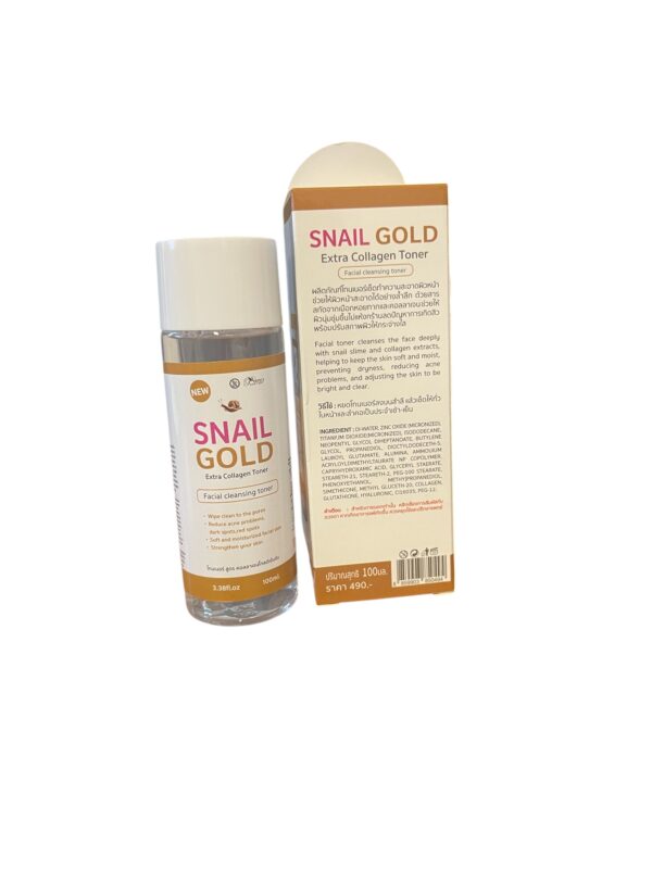 Snail Gold Extra Collagen Facial Toner 100ml - Image 2