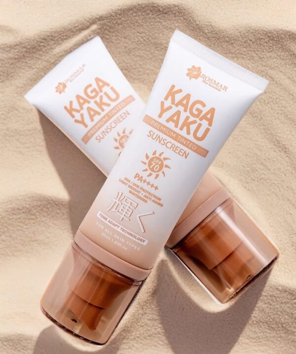 Rosmar Kagayaku Premium Tinted Sunscreen SPF70 50ml - Image 2