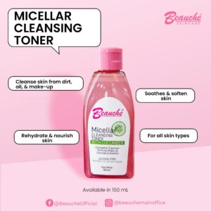 Beauche Micellar Cleansing Facial Toner With Cucumber  150 ml
