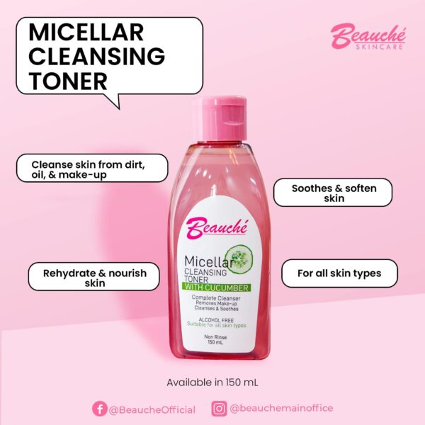 Beauche Micellar Cleansing Facial Toner With Cucumber  150 ml