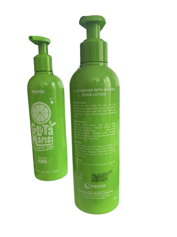 Prestige GlutaMansi With Baking Soda  Whitening Body Lotion SPF50 250ml - Image 3