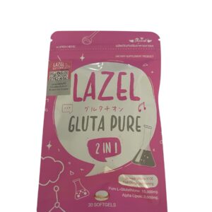 Lazel Gluta Pure 2 in 1 Dietary Supplement x100 Full Dose Whitening 30softgels