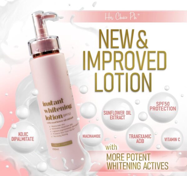 Her Choice Ph Instant Whitening Body Lotion With Broad Spectrum SPF50 250ml