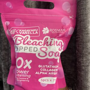 Rosmar Kagayaku Vanilla Bleaching Whipped Soap 10x Power Whitening 5 X 75g.