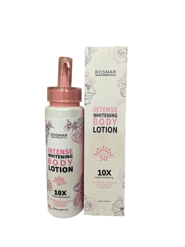 Rosmar Intense Whitening Body Lotion spf 50 PA_+++ 10x Instant Whitening  250ml