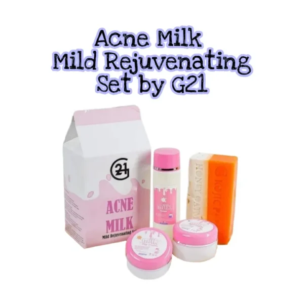 G21 Acne Milk Mild Rejuvenating Set for Sensitive Skin Acne Prone - Image 4