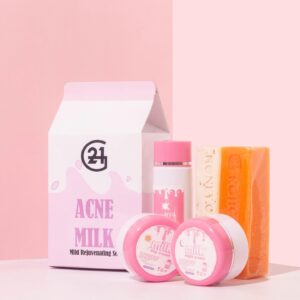 G21 Acne Milk Mild Rejuvenating Set for Sensitive Skin Acne Prone