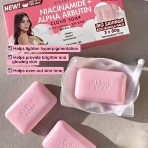 Luxe Organix Niacinamide & Alpha Arbutin Cloud Soap 3x 80g