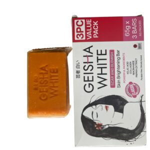 GeishaWhite Scar and Blemishes Skin Whitening Bar Classic  Soap 65g x3 pcs.
