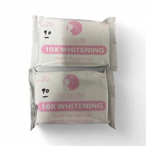 2x Sy Glow 10x Whitening 10x Whitening With Alpha Arbutin Face & Beauty Soap 75g