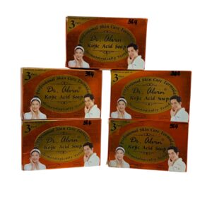 5 x The Original Dr Alvin Kojic Acid Soap Face And Body Whitening Soap